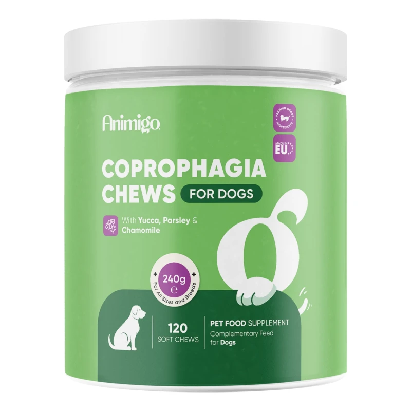 Kosttilskud til hunde, Animigo Coprophagia, 120 tabletter