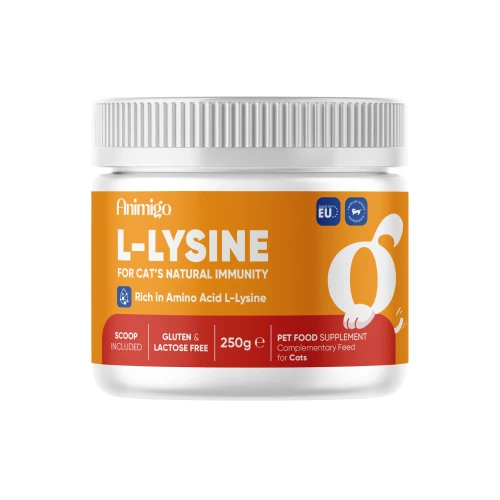 L-lysin til katte 250 g pulver