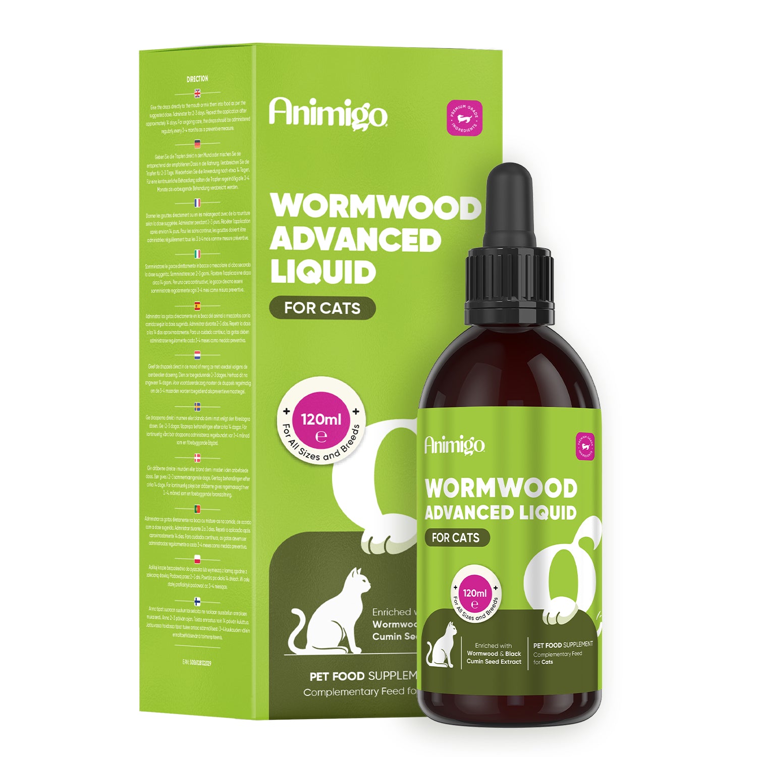 Wormwood Advanced 120 ml væske til katte